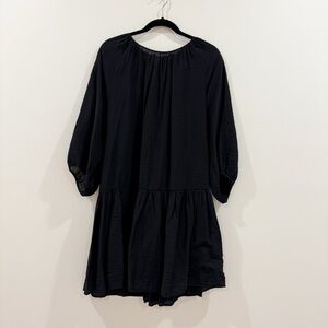 H&M Black Flowy 3/4 Sleeve Dress